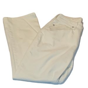 A NEW DAY Cream High Rise Wide Leg Jeans Size 6